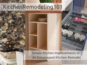simple vs. extravagant kitchen renovation