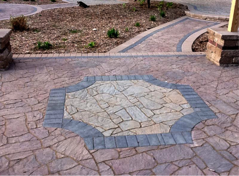 Stamped Concrete Vs Interlock Pavers, Stamped Concrete Patios Pros And Cons
